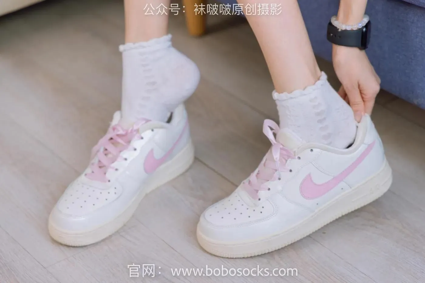 [BoBoSocks袜啵啵]NO.147 稚予-空军一号板鞋、白棉袜、体操服 [139P]插图6